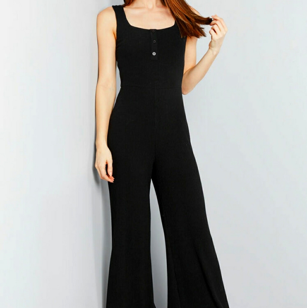 Modcloth knit wide-leg jumpsuit SUPER soft